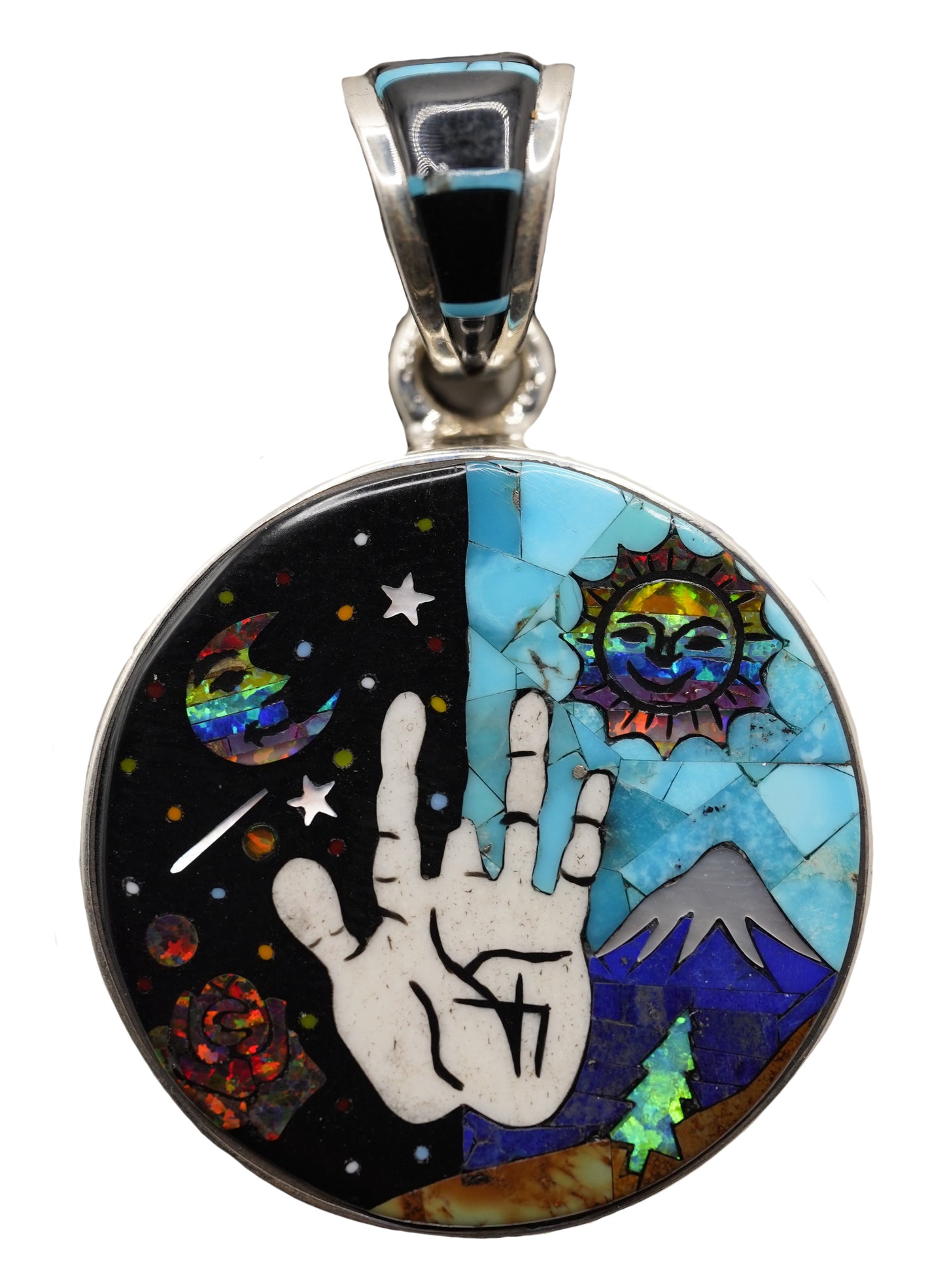 David Freeland Grateful Dead Jerry Hand Pendant