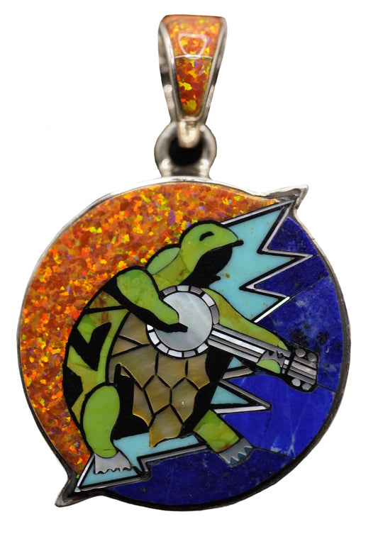 David Freeland Grateful Dead Terrapin Turtle Bolt Pendant