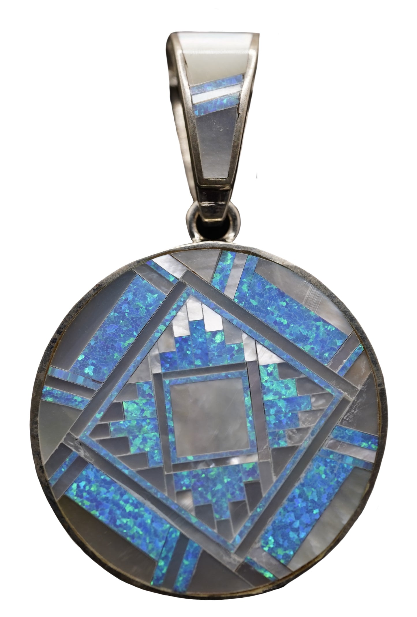 David Rosales Black Opal/Mother Of Pearl Pendant