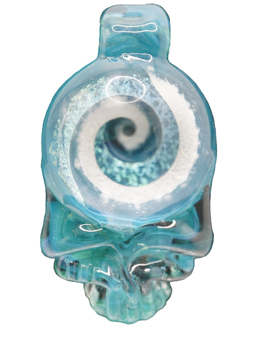 Blue Rhythm Glass Stealie 2.5"