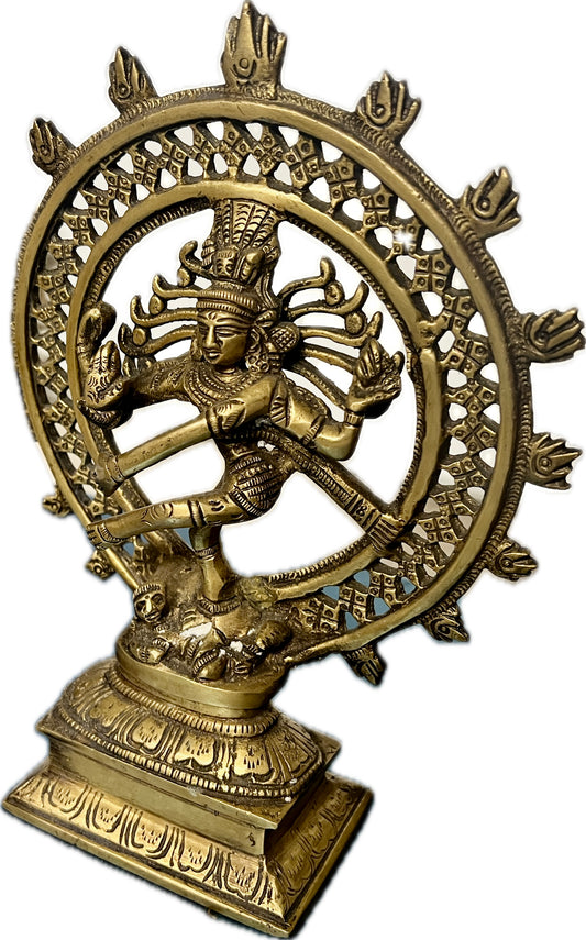 Dancing/nataraj Shiva bronze and brass statue