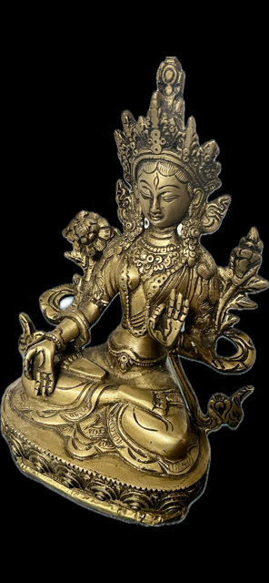 Meditation Buddha bronze and brass statue