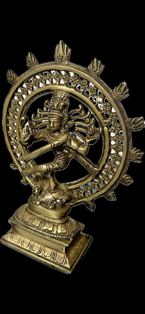 Dancing/nataraj Shiva bronze and brass statue