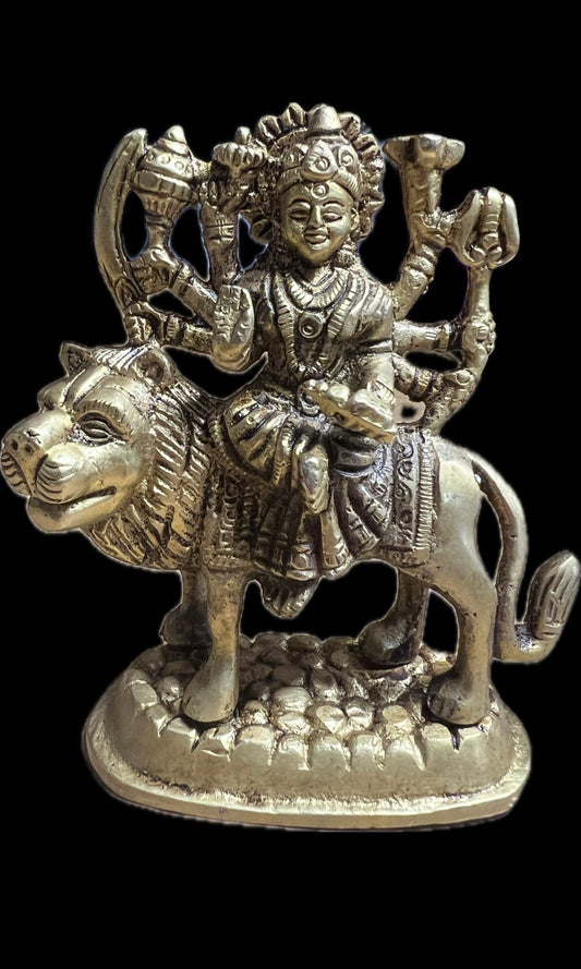 Small Durga Brass/Bronze Statue