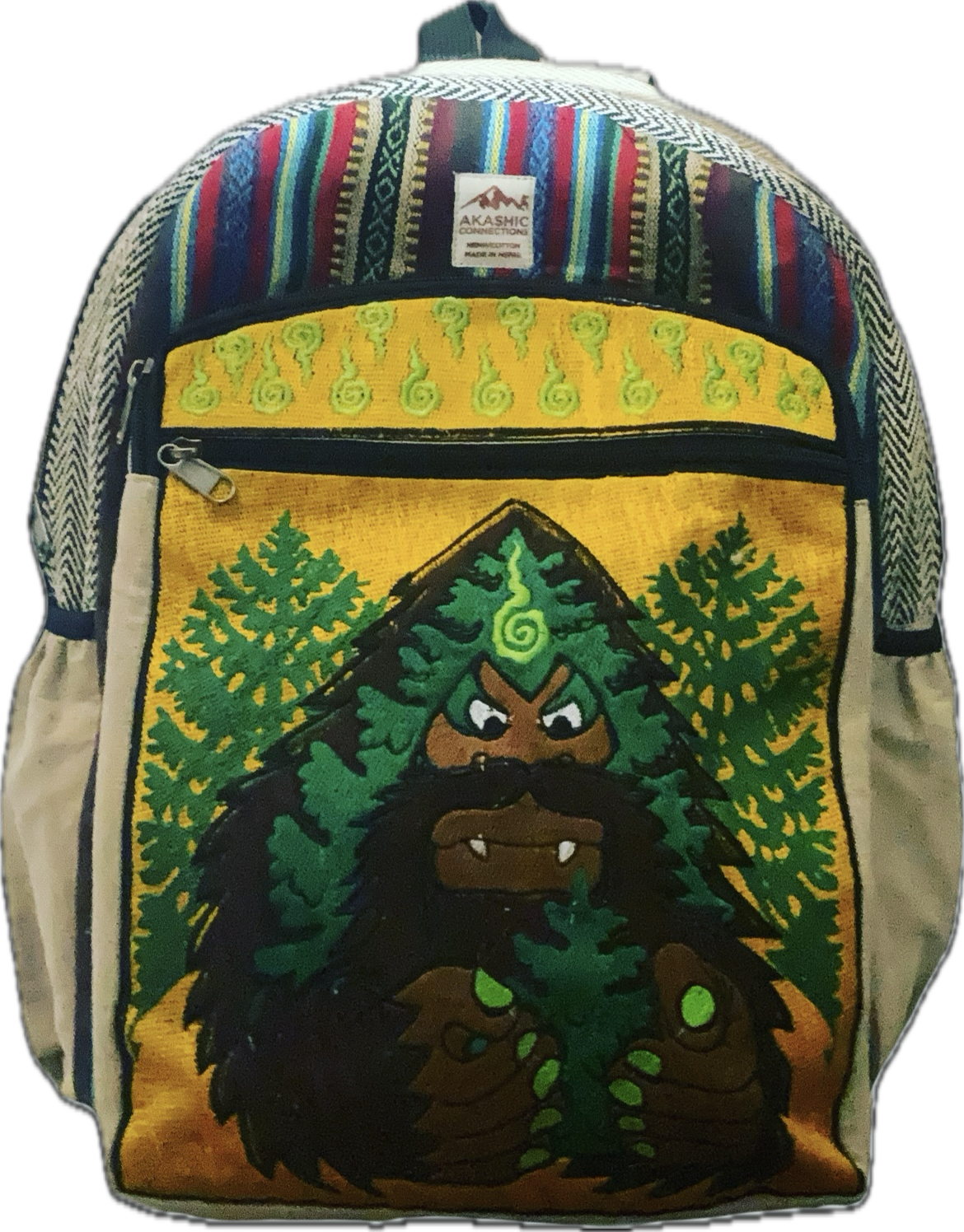 Bigfoot Embroidered Hemp Backpack